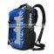 blue waterproof climbing backpack bag outdoor