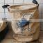 reusable jute big storage bag