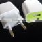 high quality colorful dual USB ports 5V 2.4A travel charger