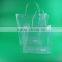 factory direct selling pp clear plastic bag, handle plastic bag, plastic gift bag wholesale