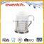 Custom creative double wall ceramic mug cup