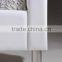 Carlotta White Modern Bed with Upholstered Headboard Bedroom Furniture