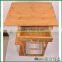 Bamboo Kitchen Trolley Shelf storage rack with four castors