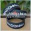 Custom Design MADONNA 1" Wide Filled in Colour Silicone Wristband Bracelet