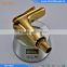 Golden Brass Deck Mounted Single Handle Single Hole Bathroom Waterfall Basin Mixer Tap
