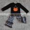wholesale factory price girl cute halloween pumpkin boutique outfits