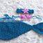 fashion beach wearing handmade crochet mermaid tail photogrphy props for newborn