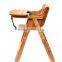 2014 Hot Sale New Design Adjustable Folding Child Dining High Chair,portable Bamboo Baby Chair