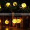 30 LED Warm White Crystal Ball Globe Lights Solar Outdoor String Light