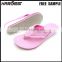 Pink wedge flip flop woman with heel , chunky high heel woman platform sandal for woman 2015