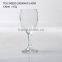 transparent and elegant glass goblet