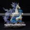 fantastic resin mother and baby horse unicorn