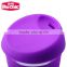 8oz ECO-friendly Mochic reusable plastic coffee mug / keep coffee cup with cover and silicone lid