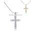 Newest 2015 mens yellow gold white gold cross necklace for men