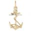 3 Dimensonal anchor charms and pendants alloy charms for bracelet