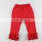 Wholesale Cute Comfortable 100% Cotton Ruffled Capris For Kids