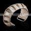 Women Fashion Popular European Gold Silver Plated Open Metal Cuff Bracelet Gift