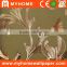 home interior metallic foil wallpaper with orchids