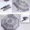 New Stylish 3 Folding Check Walking Umbrella