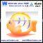 Factory supply tropic fish rubber toy flashing bath toy animal