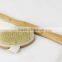 Bamboo body bath brush with long handle