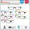 Combine colored temple demi front frame women cheap plastic reading glasses