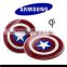 black white Captain America charger pad /wireless power bank charger