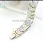 Fashionable Stainless Steel Bio Energy Jewelry With Full Magnetic White Gold Bracelet