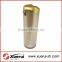 cosmetic golden acrylic lotion bottle with plated cover