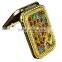 Promotional Portable Folding Rectangle Cosmetic Mirror With Colorful Diamond-studded
