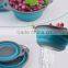 2-Piece Collapsible Collander Set Of Draining Basket Strainer
