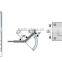 SH-135S Typical square straight 135degree double sides adjustable Stainless steel201/304/316 6-12mm toughened galss hinges types