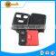 ABS 3 buttons including a red button remote key shell with logo and uncut blade for ford fusion transit fiesta