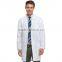 Hospital medical uniforms long sleeved white doctor's lab jacket coat made in China 