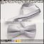 High Quality colorful solid color polyester kids self tie bow tie with colorful trim