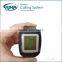 Wireless food court call restaurant waiter calling system call button with menu stand