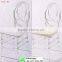 Foshan fasctory clear crystal resin plastic tiffany chair item: R1#