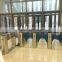 Access Control Flap Barrier Gate , Pedestrian Flap Turnstile with Magnet Card Reader