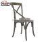 french modern wedding hire use X back chair for dining party