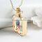 2016 New Real Dried Flower Glass Ball Pendant Necklace Glass Dome