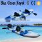 2016 hot sale Blue Ocean 3 seat kayak/sea tour 3 seat kayak/ocean fishing 3 seat kayak