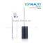 TG2151- 6ml Semicircle Clear Plastic Empty Lipgloss Tube