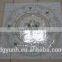 Newest round transparent printed flowers all-in-one table cover with lace/wave edge
