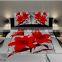 flower pattern luxury romantic hot sale 3d bedding set