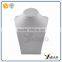 Wholesale China factory of custom wood covered with grey leather necklace jewelry display prop