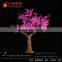2.5 meter height pink light blossom flower outdoor led tree lights