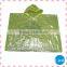 Cheap 0.16mm Neon yellow PVC rain poncho