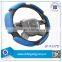 factory design warm PU with suede car steering wheel cover