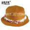 fashion girls beautiful kids school travling paper straw hat for children