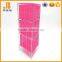 Plastic rattan pink storage cabinet